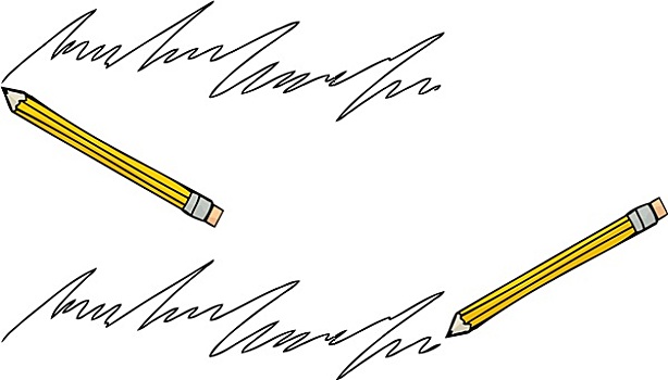 铅笔,手书