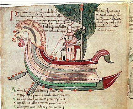 船,10世纪,世纪,艺术家,未知