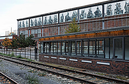 车站,位置,钢厂,鲁尔区,北莱茵威斯特伐利亚,德国,欧洲