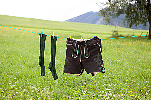 袜子,裤子,晾衣绳,巴伐利亚