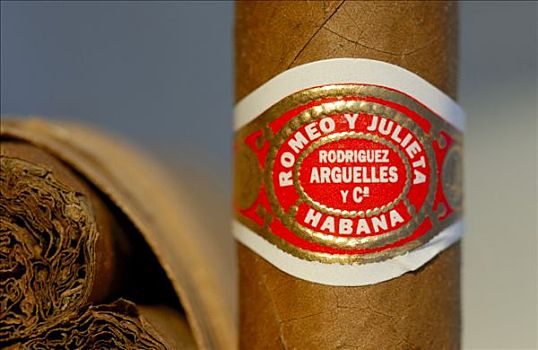 雪茄,特写,罗密欧,商标,哈瓦那,古巴