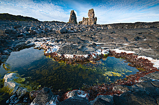 玄武岩,石头,国家公园,西部,冰岛,欧洲