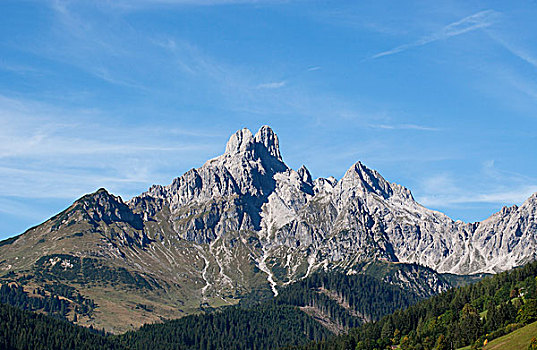 风景,山丘,萨尔茨堡州,奥地利,欧洲