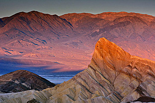 日出,男人味,灯塔,扎布里斯基角,死亡谷国家公园,加利福尼亚,美国