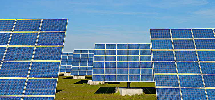 排,太阳能电池板,黑森州,德国