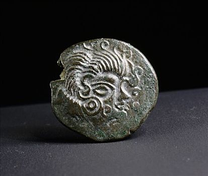 凯尔特,硬币,布列塔尼半岛,法国,第一,一半,公元前1世纪