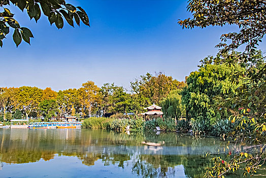 江苏省南京市玄武湖公园环境景观