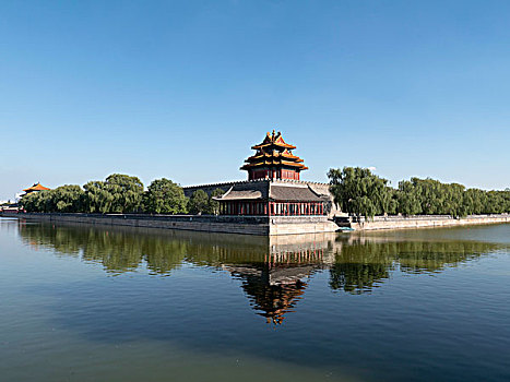 皇宫,角,塔,故宫,世界遗产,北京,中国,亚洲
