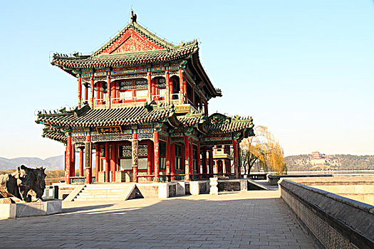 北京颐和园景明楼