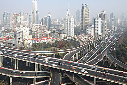 上海城市交通全景