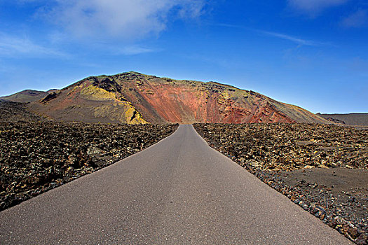 兰索罗特岛,帝曼法雅,火山,道路