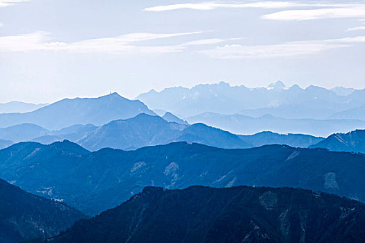 山脉,卡林西亚,风景,南方,奥地利