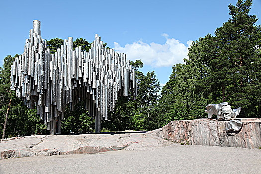 纪念建筑,公园,赫尔辛基,芬兰,艺术家