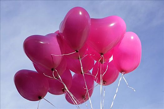 粉色,心形,气球
