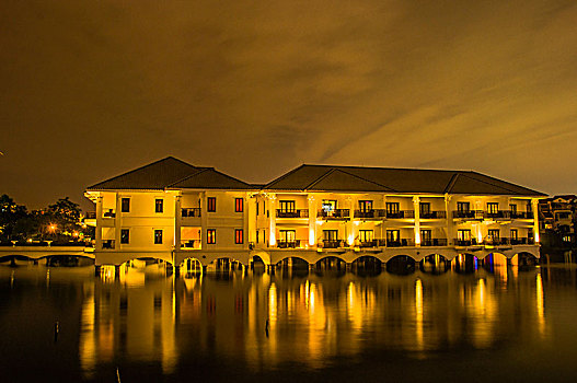 越南河内西湖夜景