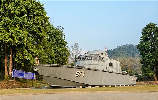 海啸,警察,船,泰国