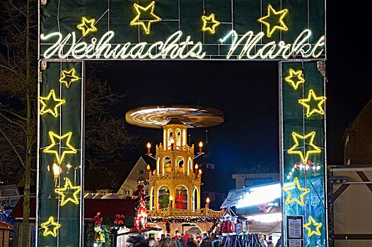 圣诞市场,巴登符腾堡,德国,欧洲