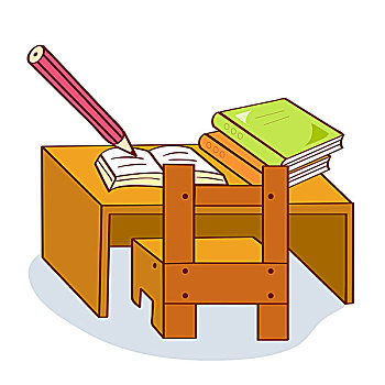 家庭作业,桌上,椅子