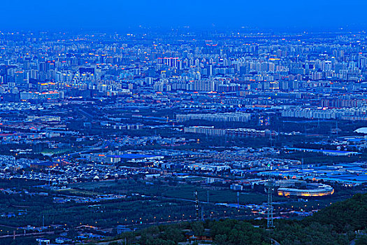 香山俯瞰夜景