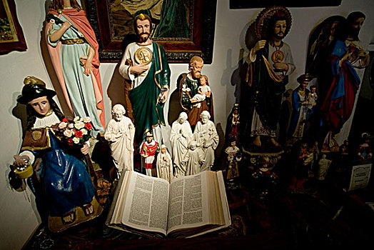 宗教,雕塑,圣经,教堂,新墨西哥,美国