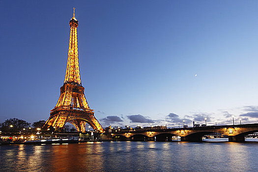 埃菲尔铁塔,河,巴黎七区,巴黎,法兰西岛,法国