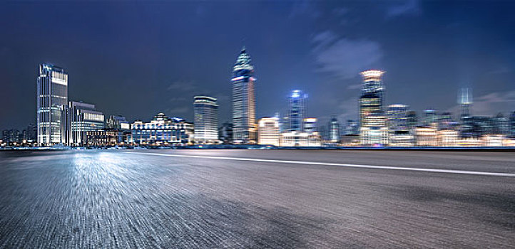 上海城市風光道路
