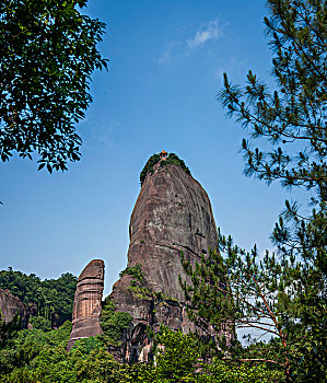 广东韶关丹霞山阳元山景区阳元石