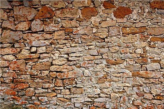 砖石建筑,西班牙,老,石墙