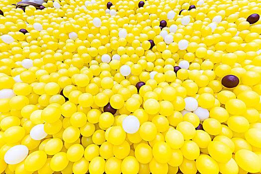 黄色,气球