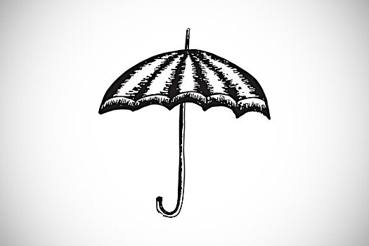 伞,涂写