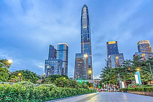 深圳現代城市夜景