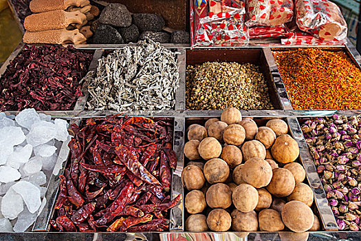 德伊勒,调味品,露天市场,迪拜,阿联酋