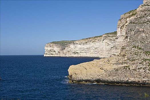 风景,峭壁,靠近,马耳他,欧洲