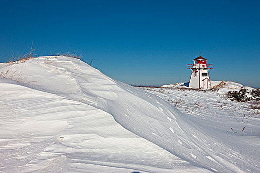 冬天,爱德华王子岛,国家公园,加拿大