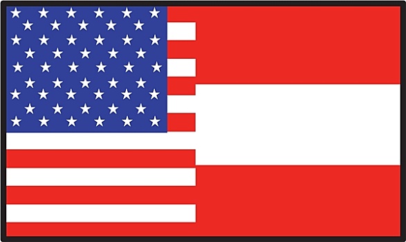 北美,奥地利,旗帜