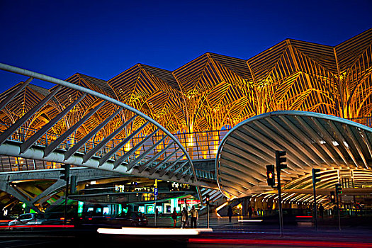 火车站,东方,车站,公园,里斯本,葡萄牙,欧洲