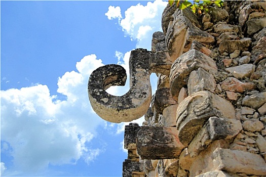 玛雅,遗址,卡巴,路线,尤卡坦半岛,墨西哥