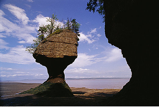 霍伯威尔岩,新布兰斯维克,加拿大