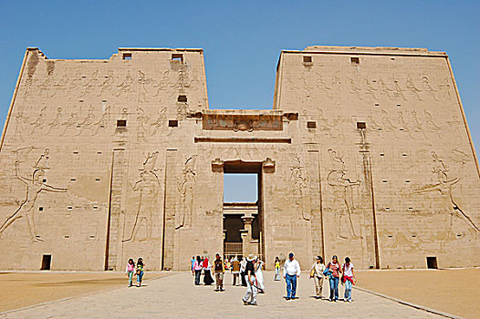 第一,伊迪芙,庙宇,埃及,照片,二月,2007年