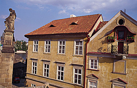俯拍,雕塑,布拉格,捷克共和国