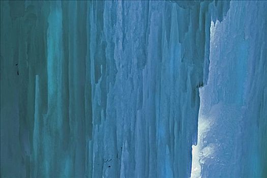 冰柱,峡谷,冬天,加米施帕藤基兴,巴伐利亚,德国,欧洲