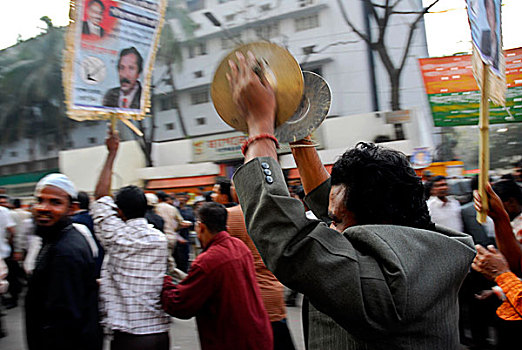 孟加拉,聚会,纸,室内,办公室,支持者,愉悦,户外,达卡,十二月,2006年