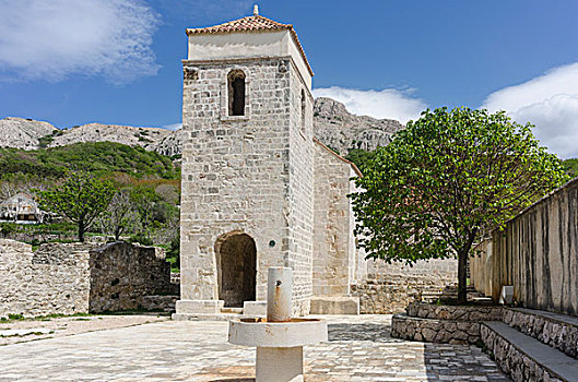 圣卢西亚,教堂,克尔克岛,克罗地亚,欧洲