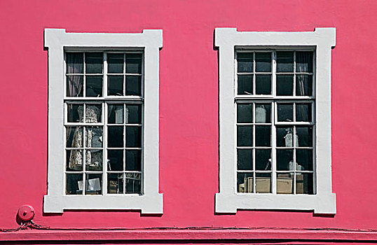 粉色,窗户