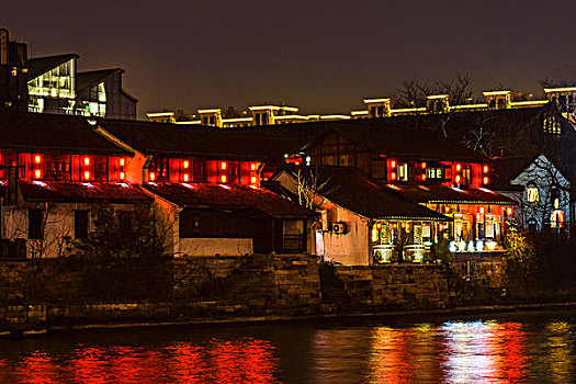 拱宸桥运河人家夜景