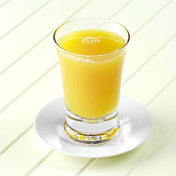 玻璃杯,芒果,果汁,碟