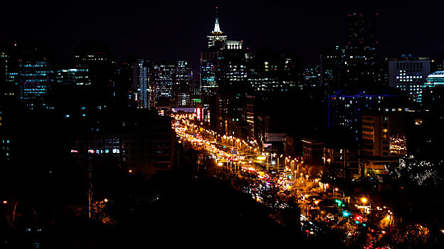 北京景山公园夜景