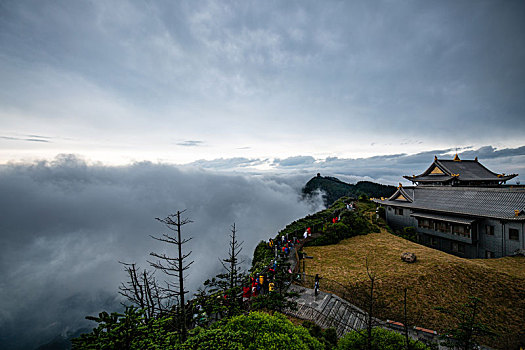 峨眉山金顶云海