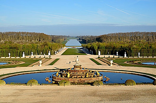 花园,凡尔赛宫,大运河,法国