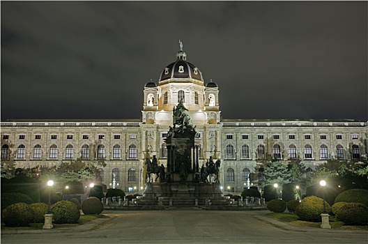 维也纳,夜晚,博物馆